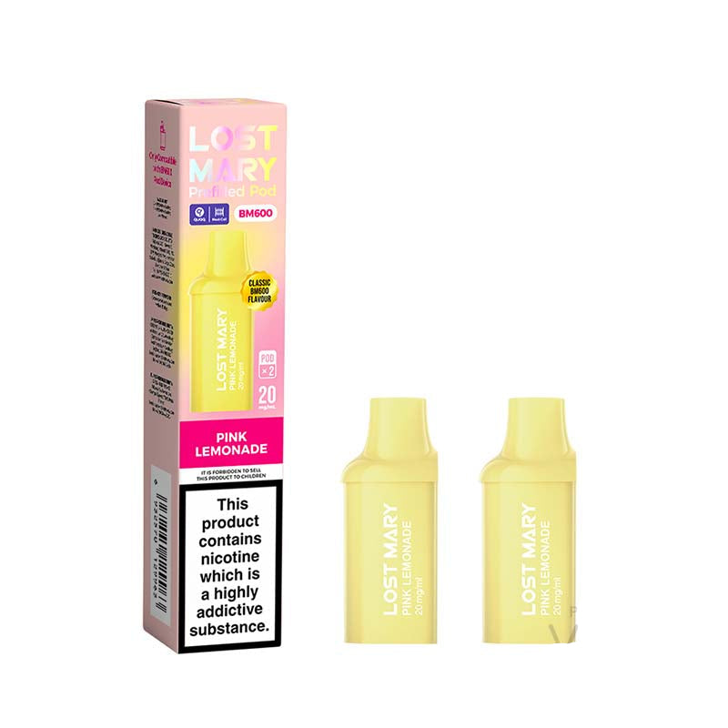 Lost Mary BM600 2 Pack Pink Lemonade 20mg Prefilled Pods
