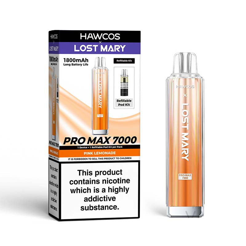 HAWCOS x Lost Mary Pro Max 7000 Durable Refillable Device - Vapesupermall HAWCOS x Lost Mary Pro Max 7000 Durable Refillable Device - Vapesupermall