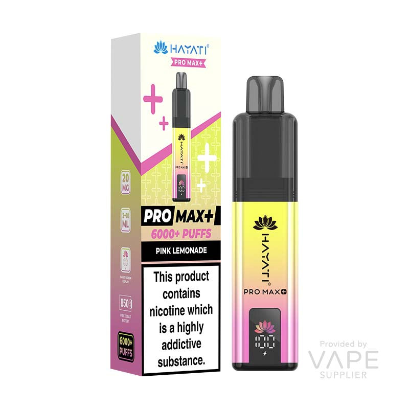 Hayati Pro Max+ 20mg Prefilled Pod Kit Pink Lemonade