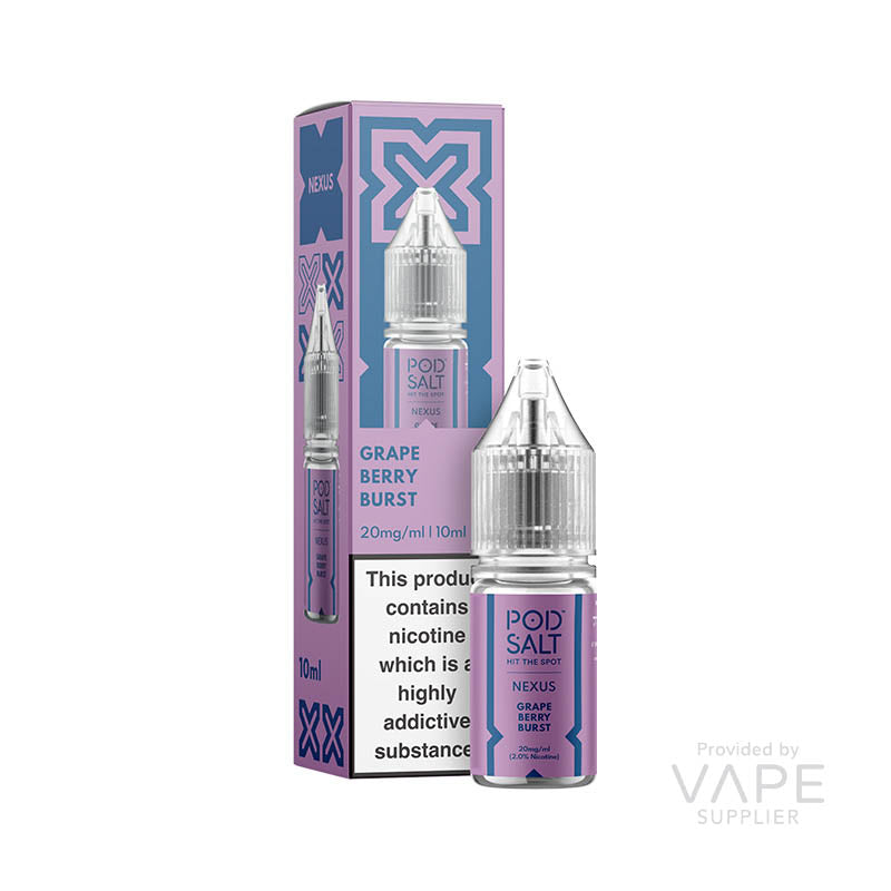 pod salt nexus 10mg grape berry burst