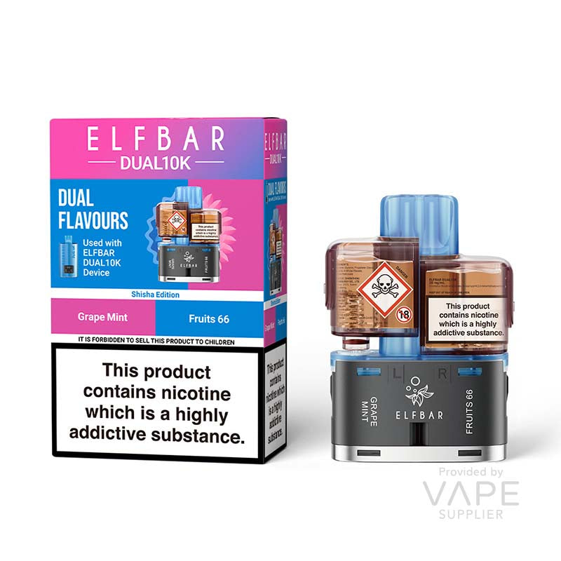 Elf Bar Dual 10K Shisha Edition 20mg Prefilled Pods