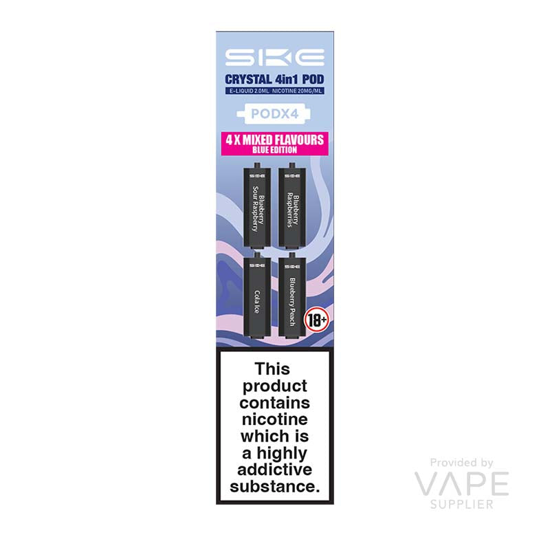 SKE Crystal 4-in-1 2400 Mix Pre-filled Pods White Edition