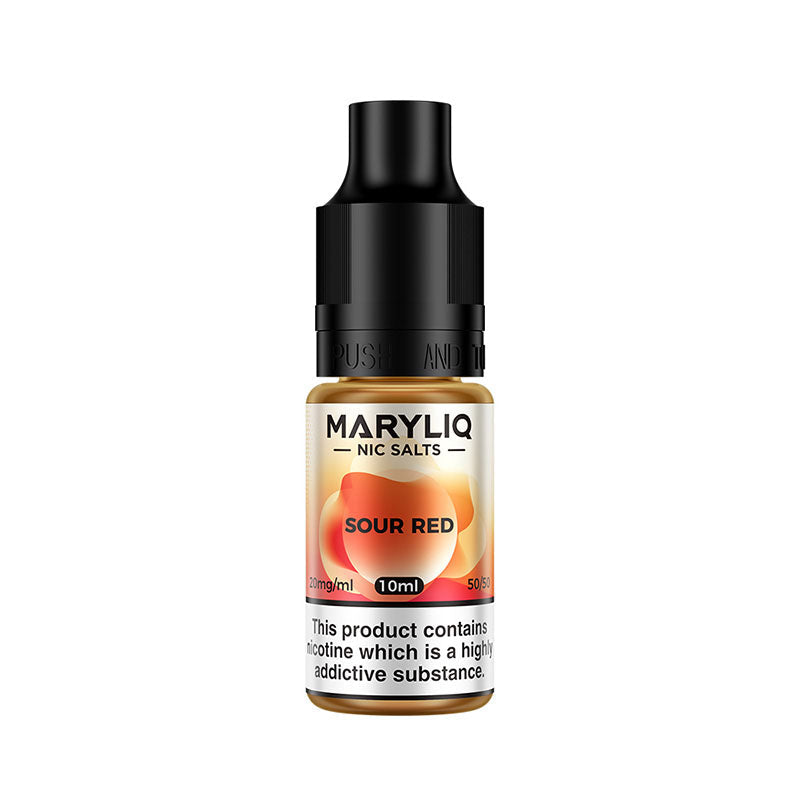 maryliq nic salt eliquid 10mg sour red