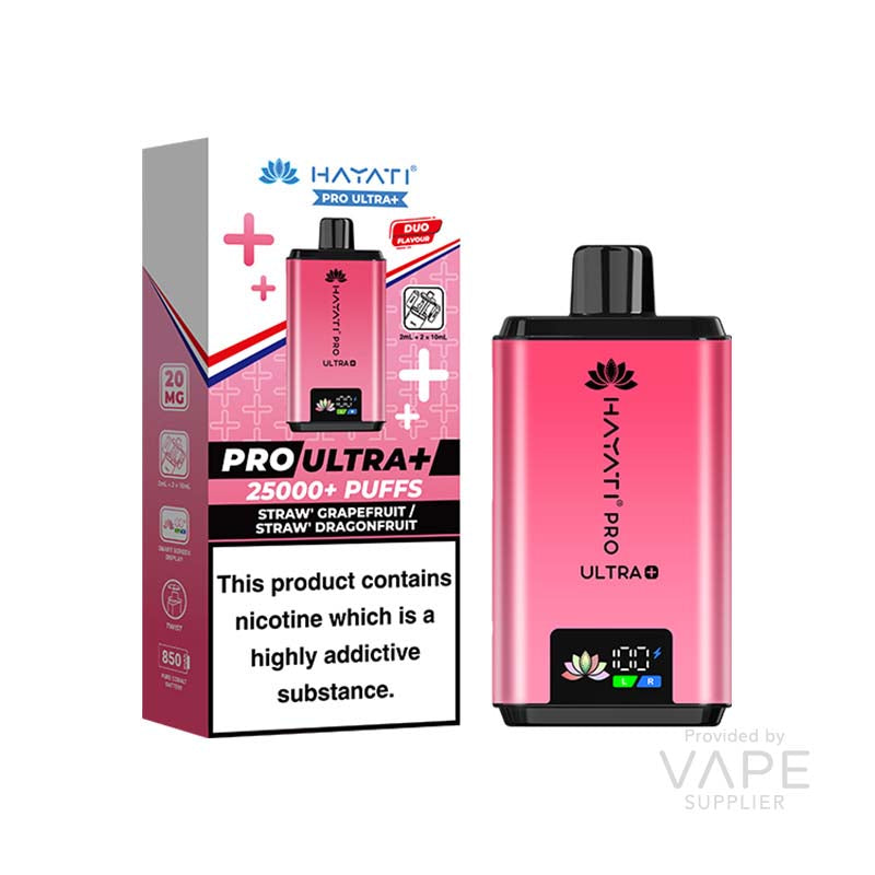 Hayati Pro Ultra 20mg Prefilled Pod Kit Straw Grapefruit and Straw Dragonfruit