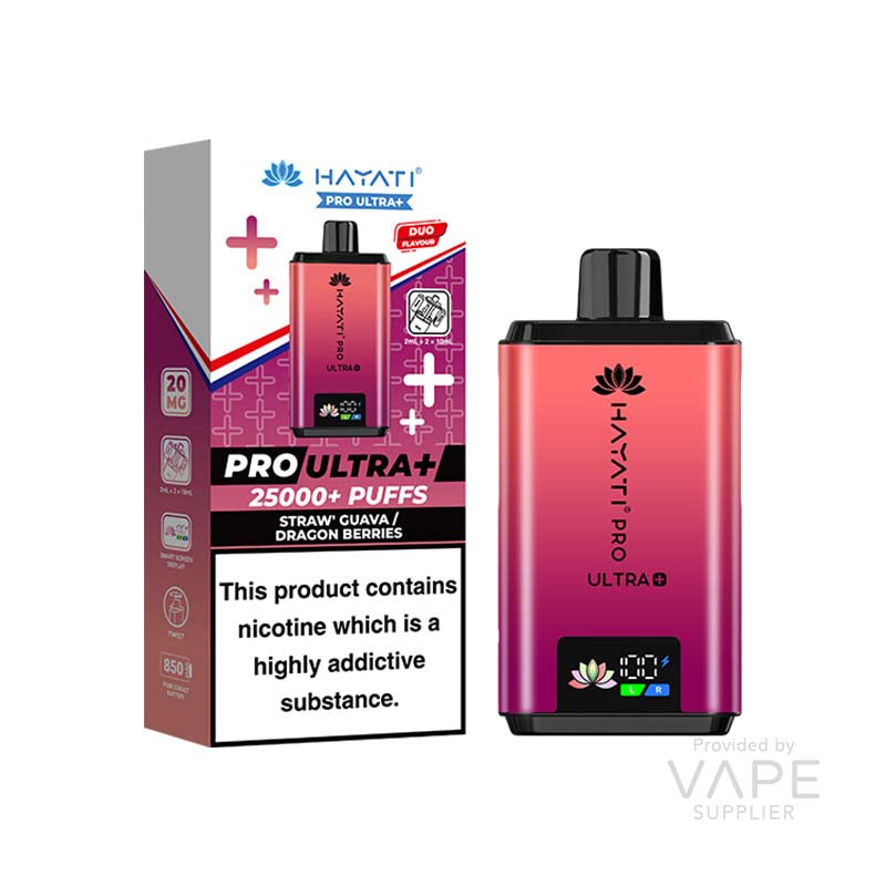Hayati Pro Ultra 20mg Prefilled Pod Kit Straw Guava and Dragon Berries