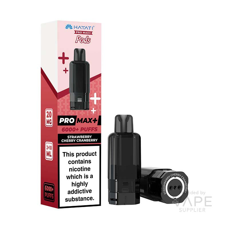 Hayati Pro Max+ Strawberry Cherry Cranberry 20mg Prefilled Pods