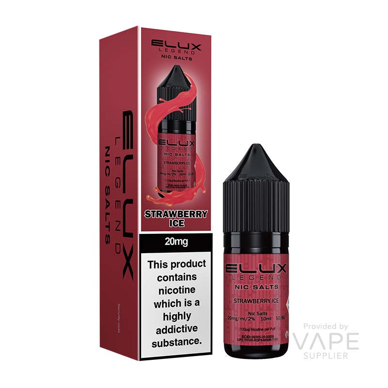 elux legends nic salts strawberry ice 