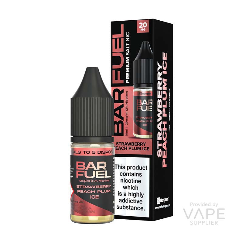 bar fuel nic salt 5mg strawberry peach plum bar ice