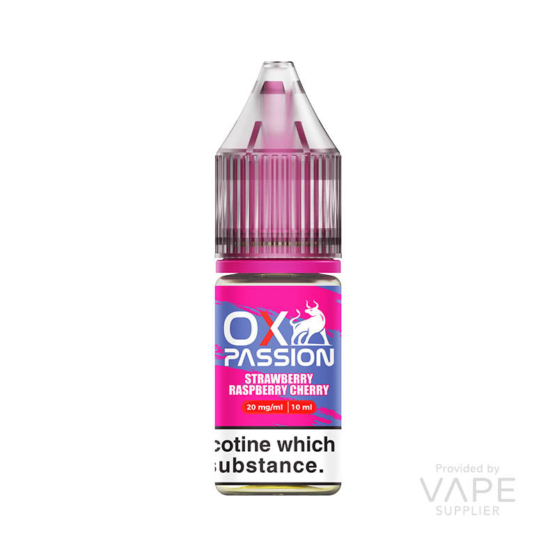 oxva ox passion 20mg nic salt strawberry raspberry cherry