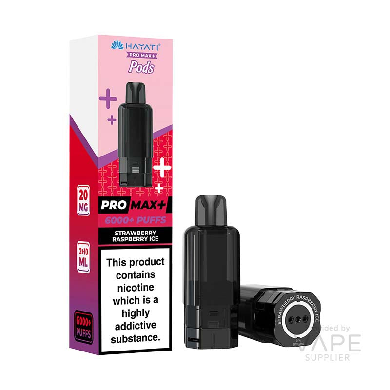 Hayati Pro Max+ Strawberry Raspberry Ice 20mg Prefilled Pods