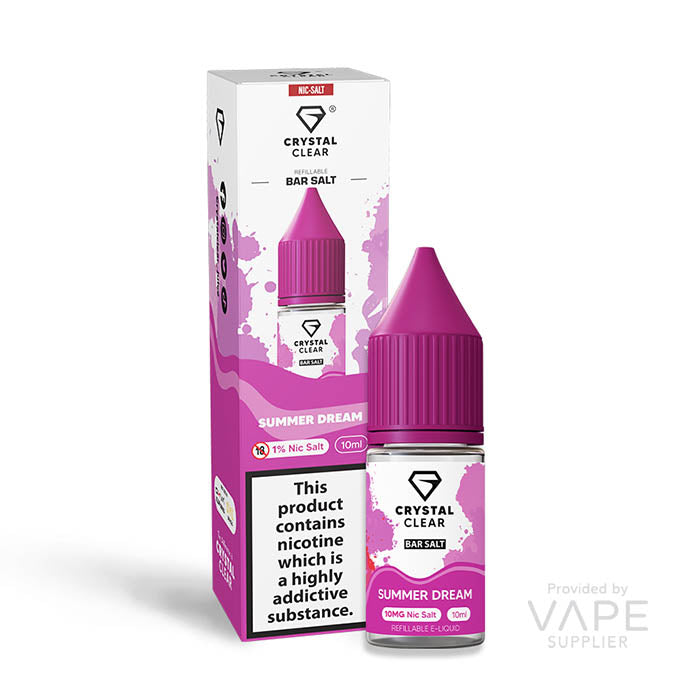 crystal clear 20mg nic salt summer dream