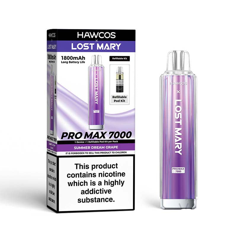 lost mary hawcos refill pods HAWCOS x Lost Mary Pro Max 7000 – Durable Refillable Device