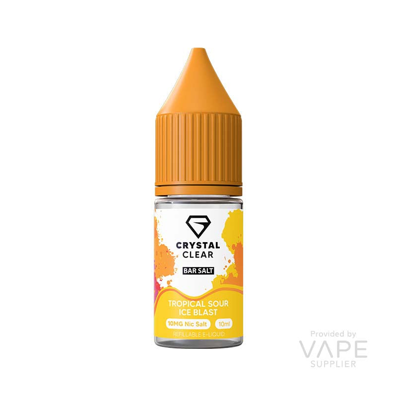 crystal clear 20mg nic salt tropical sour ice blast