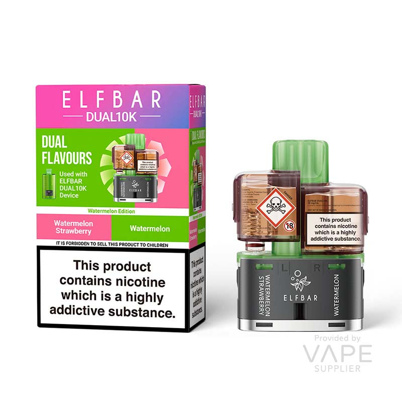 Elf Bar Dual 10K Watermelon Edition 20mg Prefilled Pods