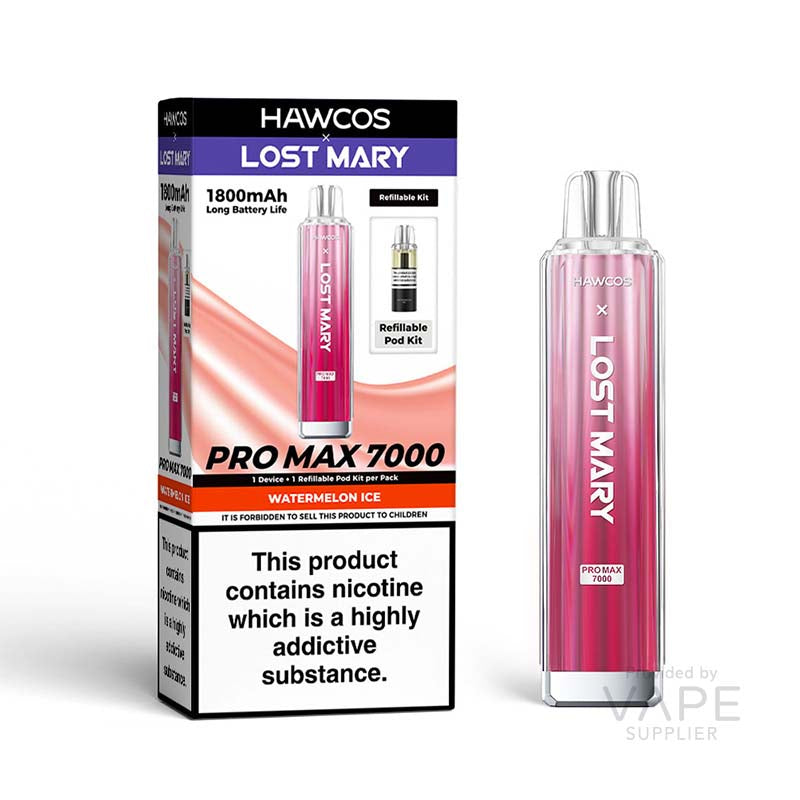 HAWCOS x Lost Mary Pro Max 7000 20mg Prefilled Pod Kit Watermelon Ice