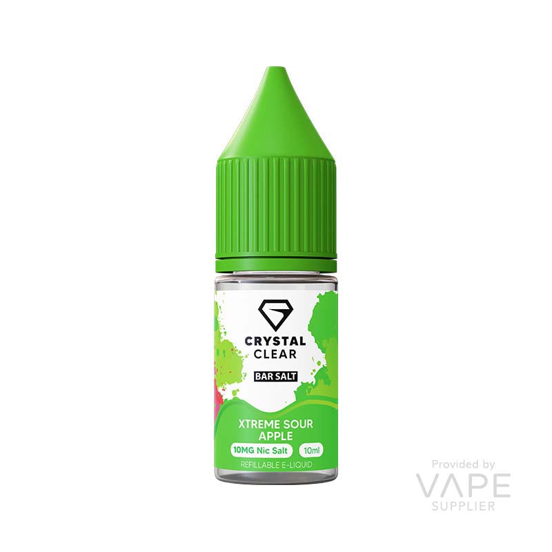 crystal clear 20mg nic salt xtreme sour apple